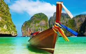 boat in Thailand beach