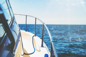 yacht on the sea